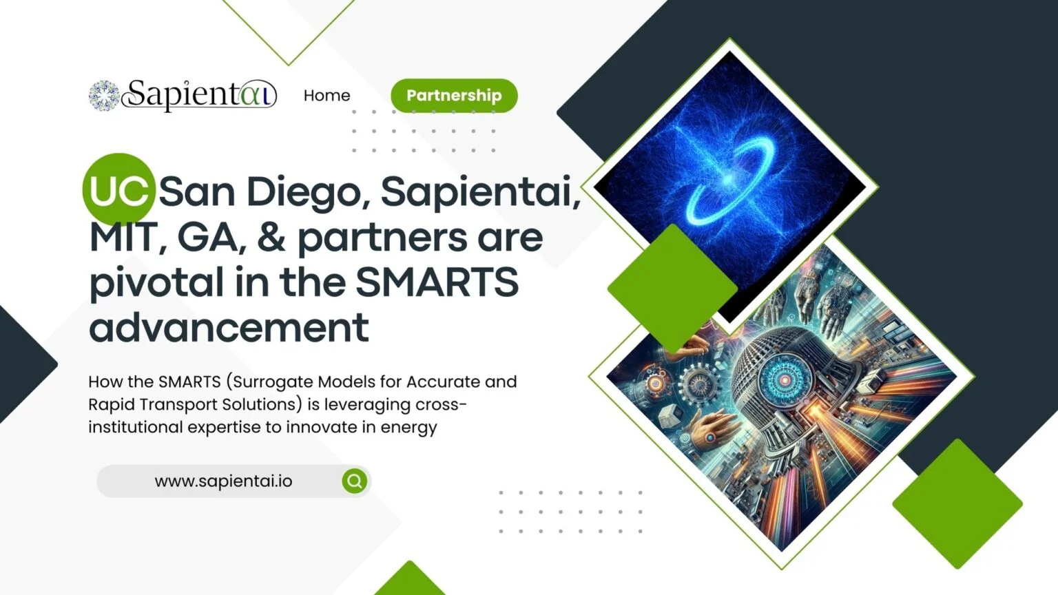 SMARTS Advancement with UCSD, Sapientai, GA, MIT & Partners