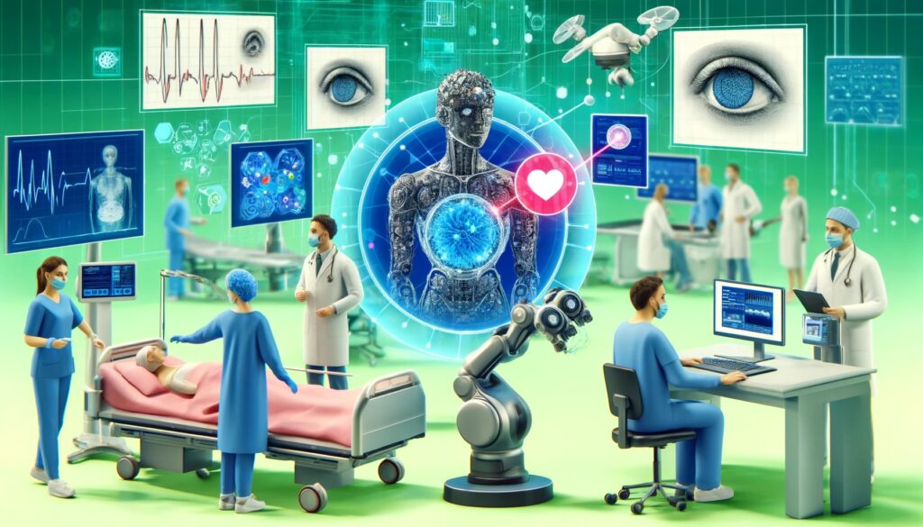 AI in Healthcare Illustration